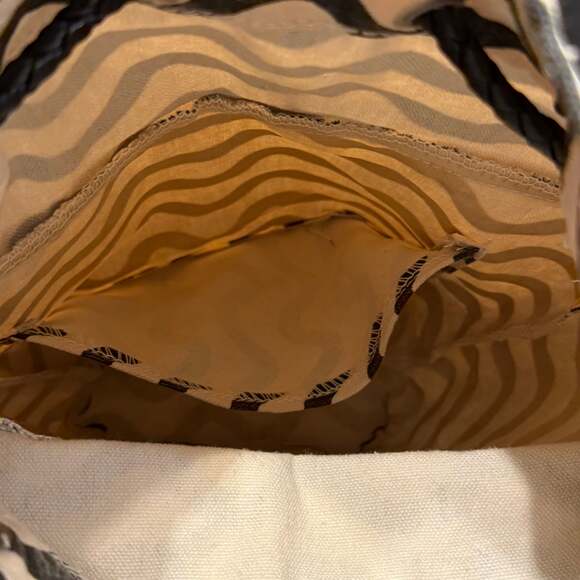 O Bag Made In Italy EVA Compound Basket Tote Crossbody Bag Yellow - Picture 6 of 16